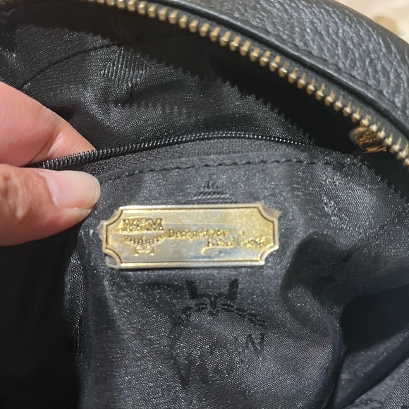 MCM VINTAGE TAMBOURINE BLACK LEATHER BAG - Picture 11 of 16